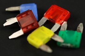 colorful automobile fuses