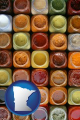 minnesota map icon and sauces