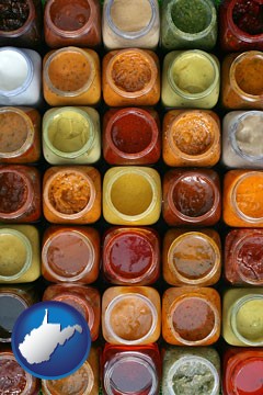 sauces - with West Virginia icon