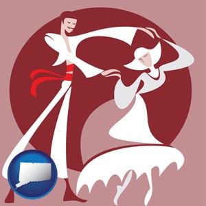 folk dance clothing - with Connecticut icon
