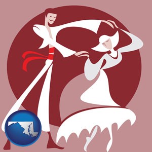 folk dance clothing - with Maryland icon