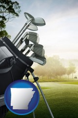 arkansas golf clubs on a golf course