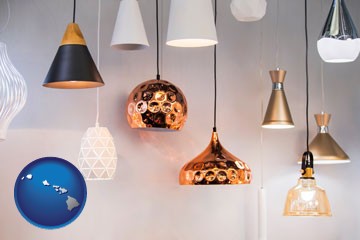 pendant lighting fixtures - with Hawaii icon