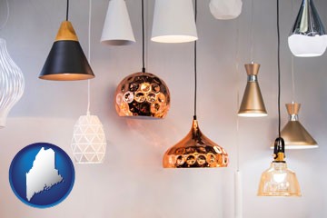 pendant lighting fixtures - with Maine icon