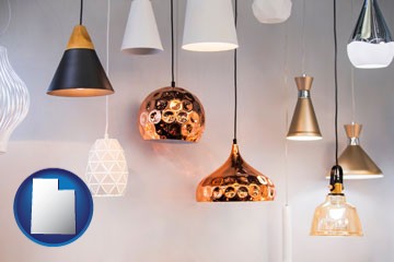 pendant lighting fixtures - with Utah icon