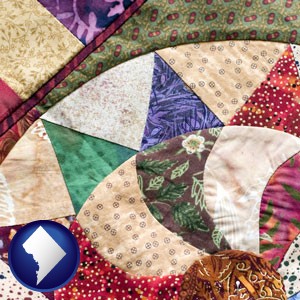 a patchwork quilt - with Washington, DC icon