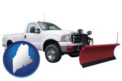 maine a pickup truck snowplow accessory