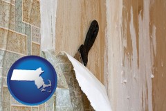 massachusetts map icon and the wallpaper removal process
